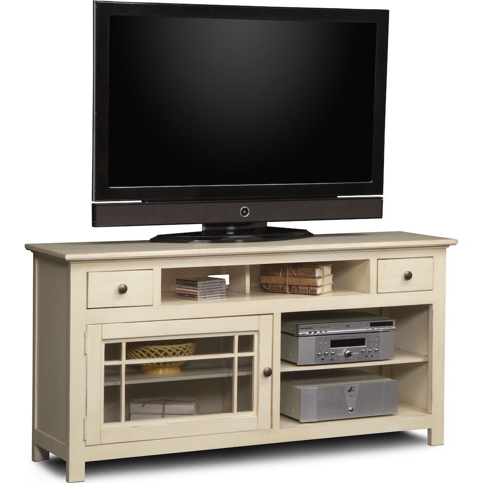 merrick white white tv stand   