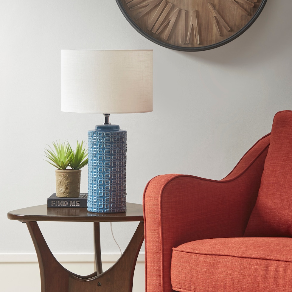 mesa blue table lamp   