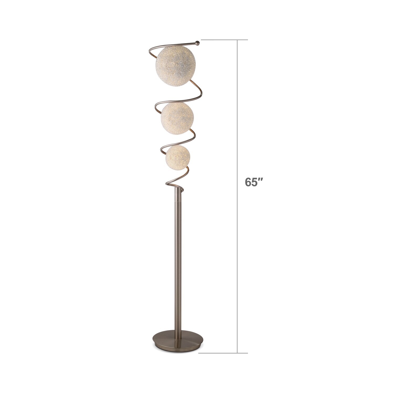 metal saturn arc floor lamp