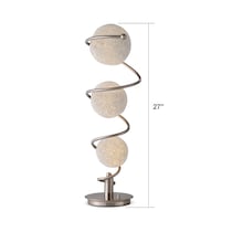 metal saturn silver table lamp   