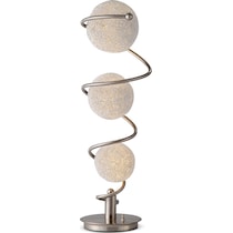metal saturn silver table lamp   