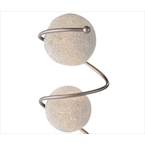 metal saturn silver table lamp   