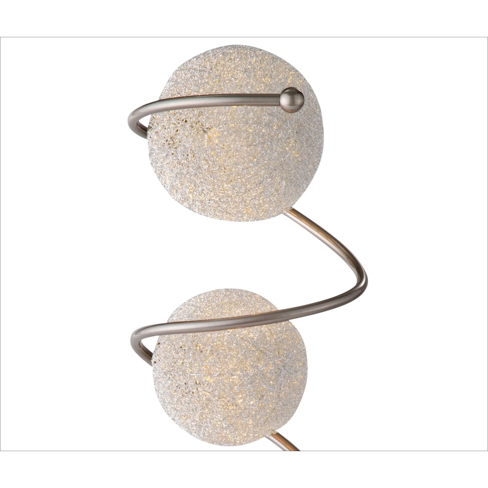 metal saturn silver table lamp   