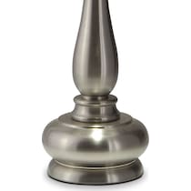 metal silver metal table lamp   