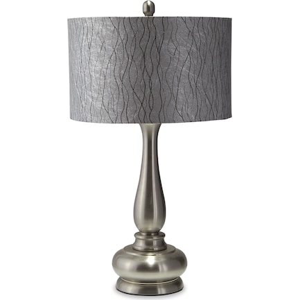 Metal Silver Table Lamp