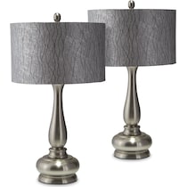 metal silver metal table lamp   