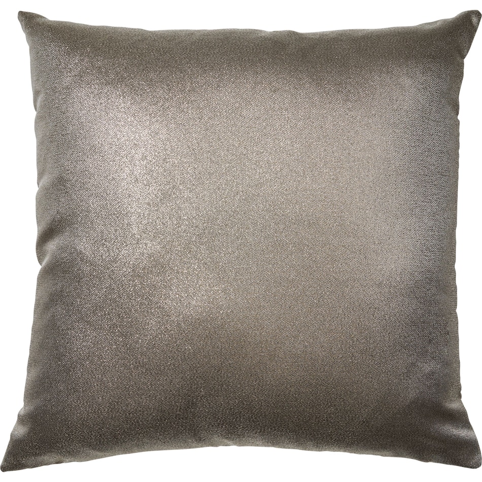 metallic dark brown accent pillow   