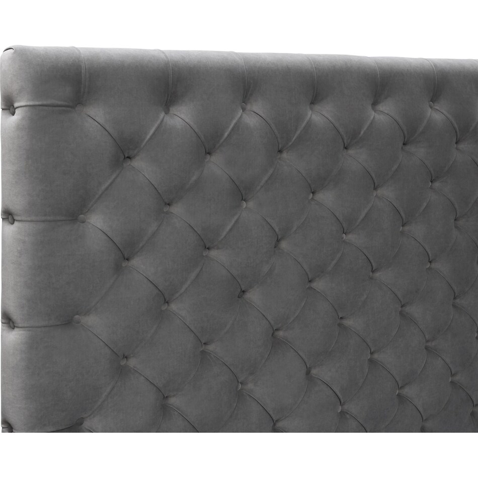metropolis gray queen storage bed   