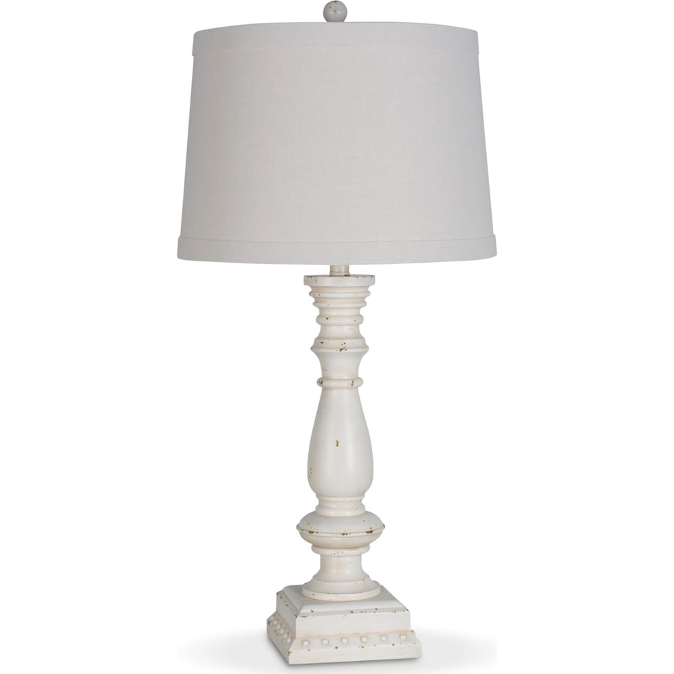 meyer white table lamp   