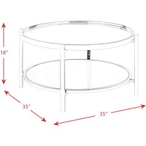 meyers gold coffee table   