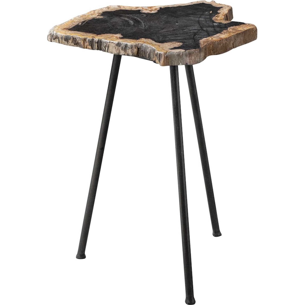 micah black accent table   