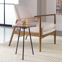 micah black accent table   