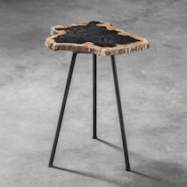 micah black accent table   