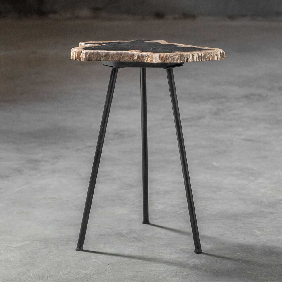 micah black accent table   