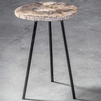 micah black accent table   
