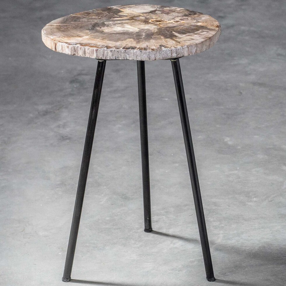 micah black accent table   