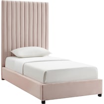 michel pink twin bed   