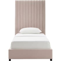 michel pink twin bed   