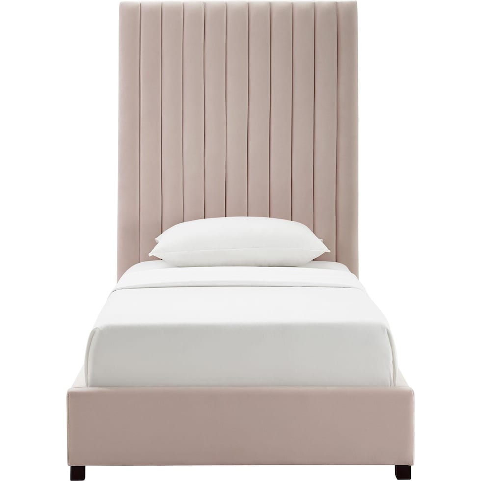 michel pink twin bed   