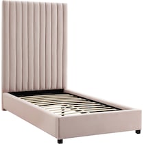 michel pink twin bed   