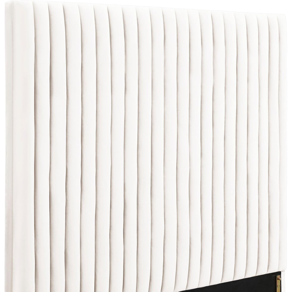 michel white queen bed   