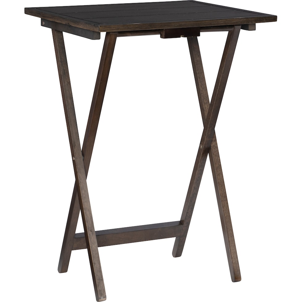 mickey dark brown tray table   