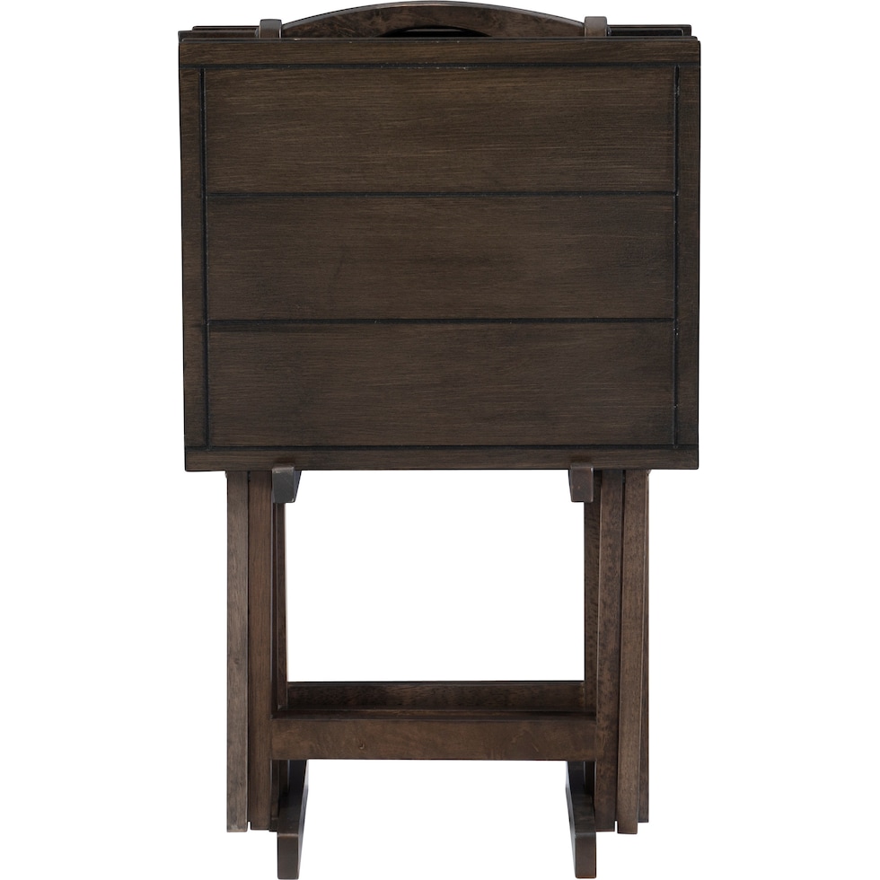 mickey dark brown tray table   