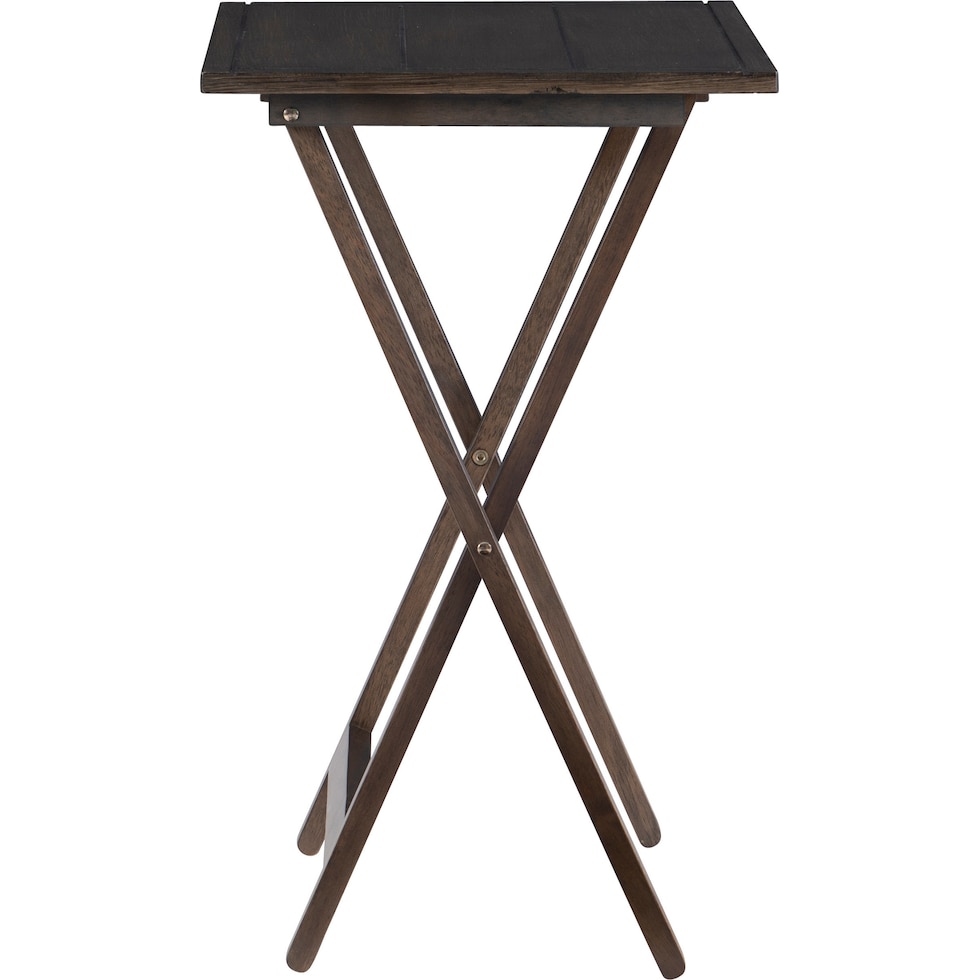 mickey dark brown tray table   