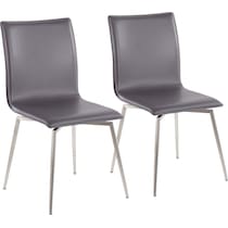midas gray dining chair   