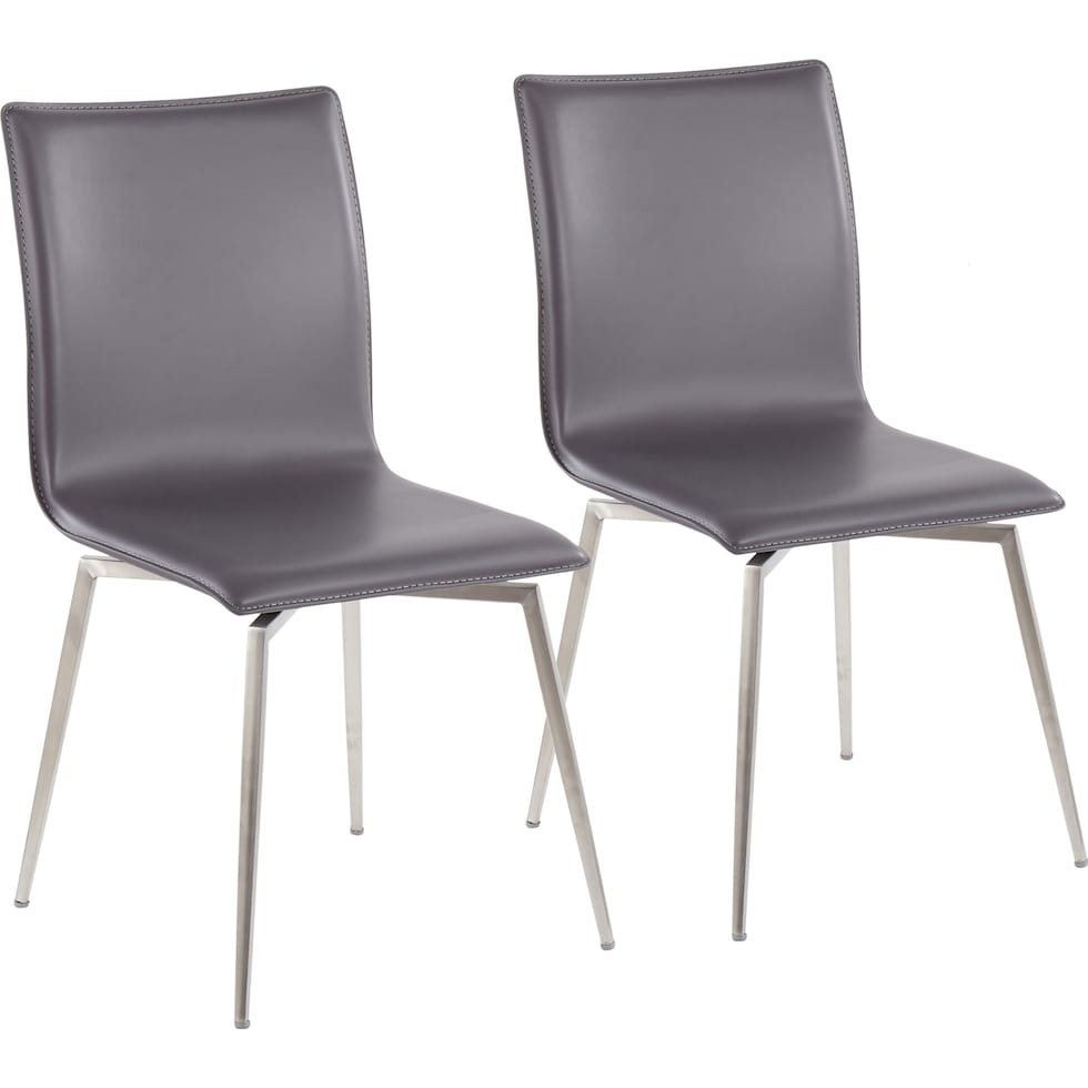 midas gray dining chair   