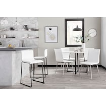 midas white dining chair   