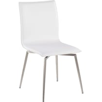 midas white dining chair   