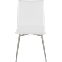 midas white dining chair   