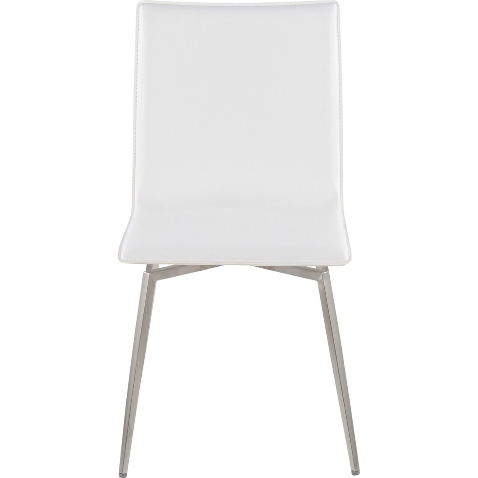 midas white dining chair   