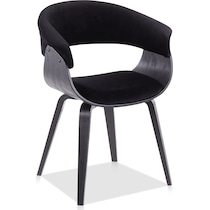 midge black dining chair   
