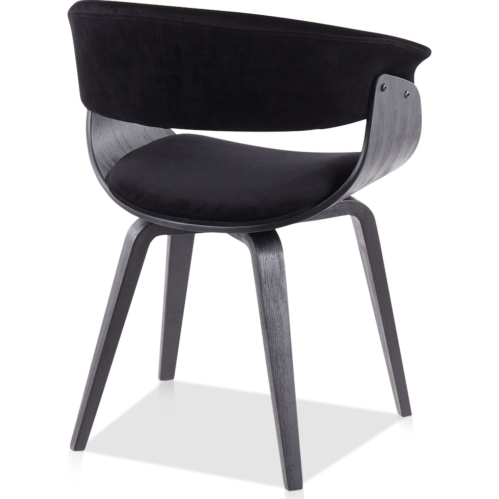 midge black dining chair   