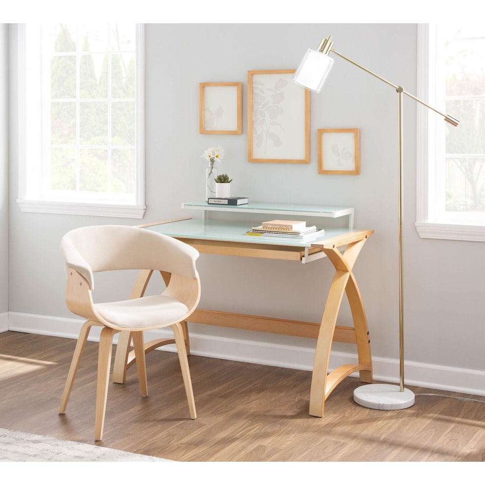 midge light brown dining chair   