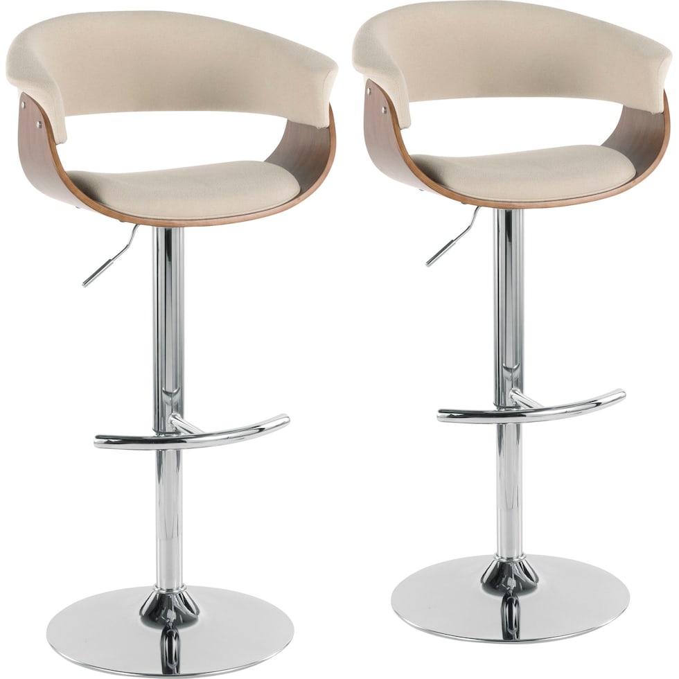 midge white bar stool   