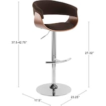 midge white bar stool   