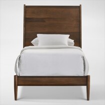 midtown bedroom light brown twin bed   