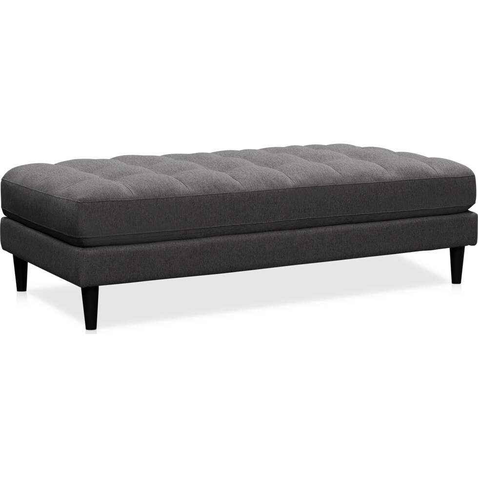 midtowne gray ottoman   