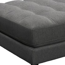midtowne gray ottoman   