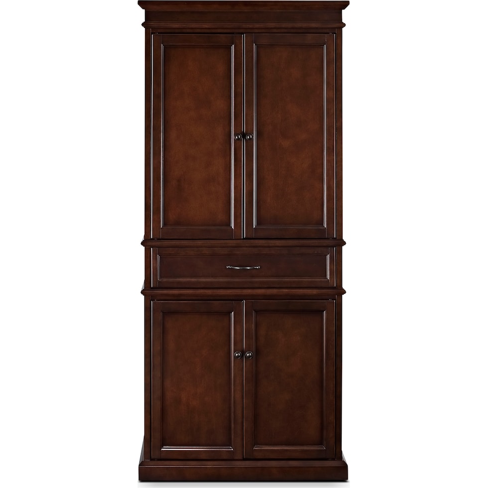 midway dark brown kitchen pantry   