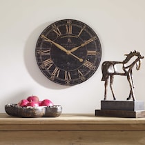 mikael black wall clock   