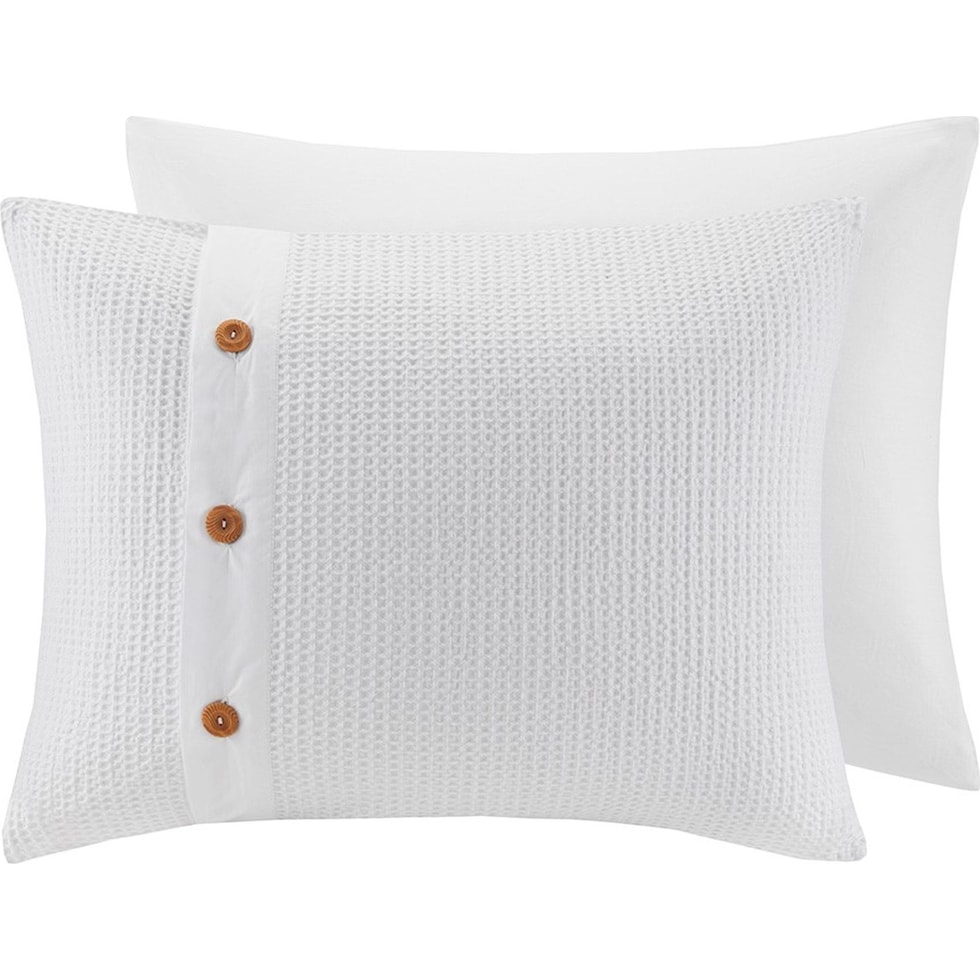 mikah white king california king bedding set   