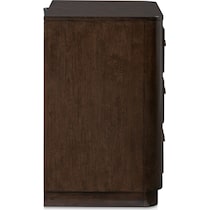 milan bedroom dark brown nightstand   