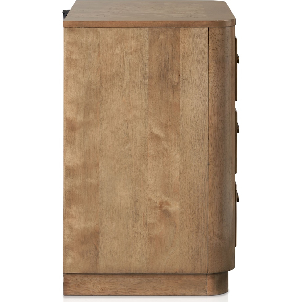 milan bedroom light brown nightstand   