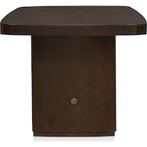 milan dining dark brown  pc dining room   