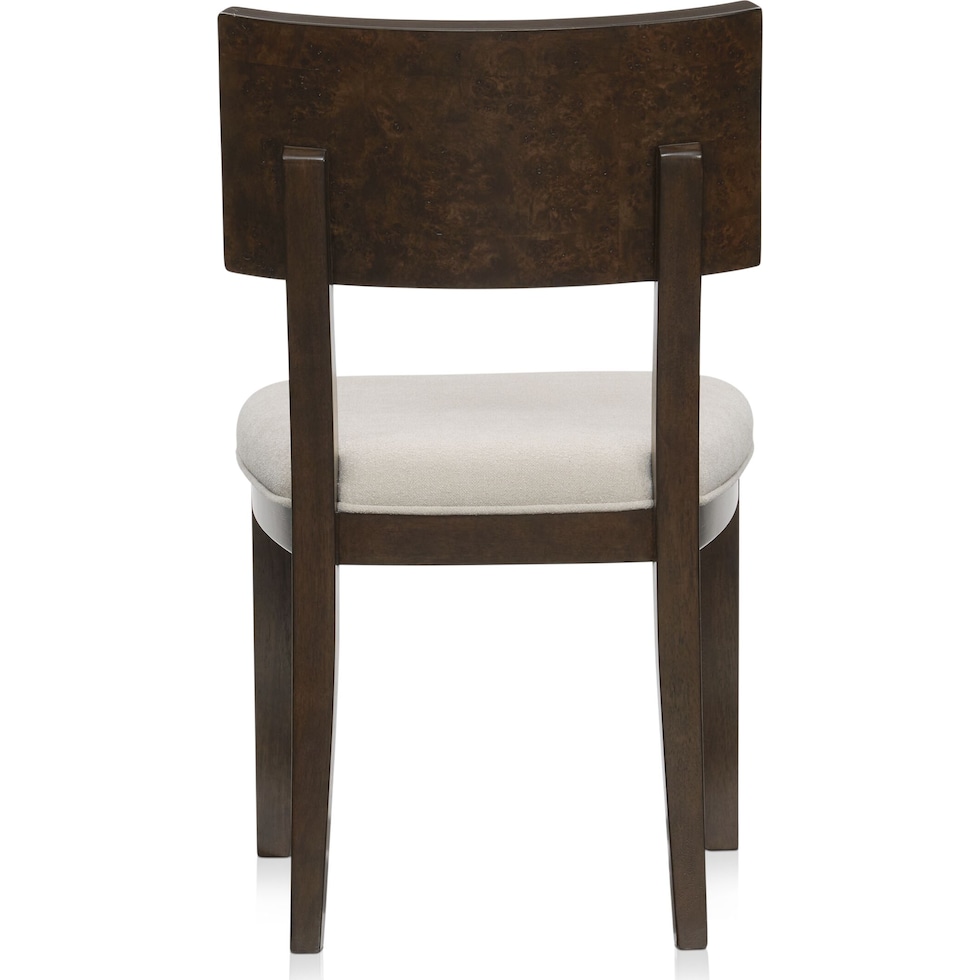 milan dining dark brown dining chair   