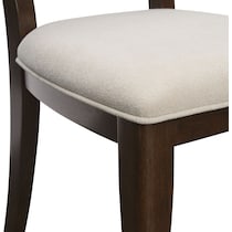 milan dining dark brown dining chair   